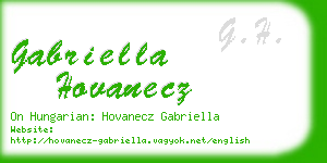 gabriella hovanecz business card